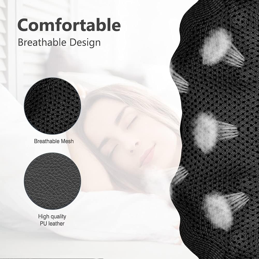 Close-up of the iKristin Shiatsu Back Massager showcasing its comfortable breathable mesh and high-quality PU leather. Designed for long-lasting use, it provides a luxurious feel while offering deep tissue massage.